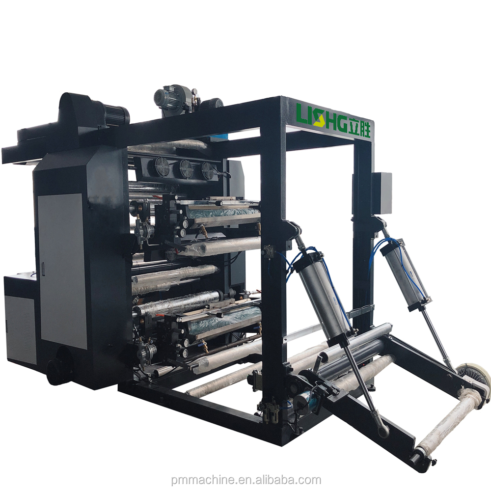 4 color automatic stack flexographic printer